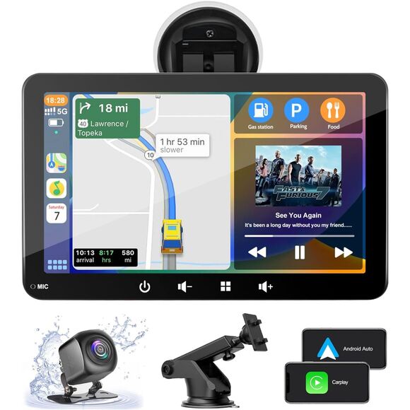 2024 Newest Wireless Apple Carplay & Android Auto, 7In HD Touchscreen Portable - Picture 2 of 11